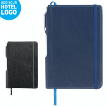 6 x 8.5 Inch Viola Bound Notebook with Pen (CM)