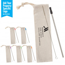 Stainless Straw Kit With Cotton Pouch (CM)