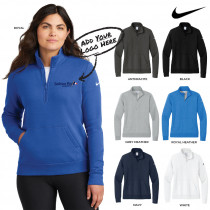 Nike® Club Fleece Sleeve Swoosh 1/2-Zip - Ladies (ODE)