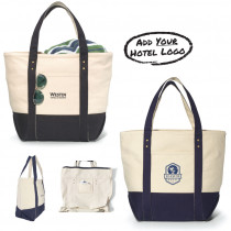 Seaside Zippered Cotton Tote (CM)